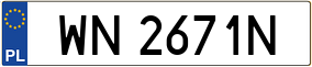 Trailer License Plate